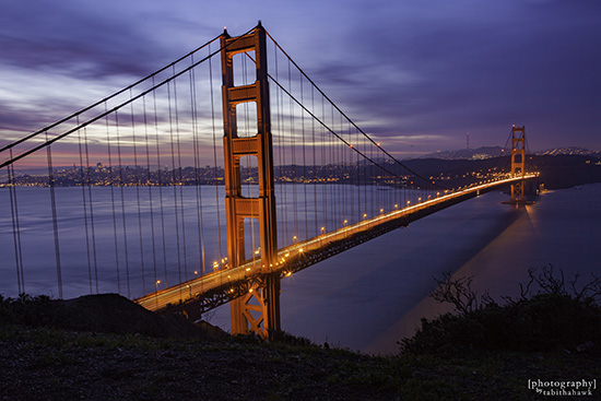 Golden Gate Bridge at Sunrise from Battery Spencer
